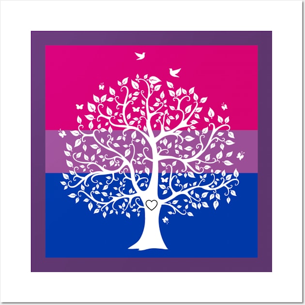 GGA Logo with Bi-Pride Flag Wall Art by Grace's Grove Audio